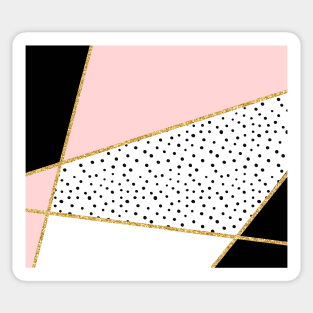 Parisian chic pastel gold Sticker